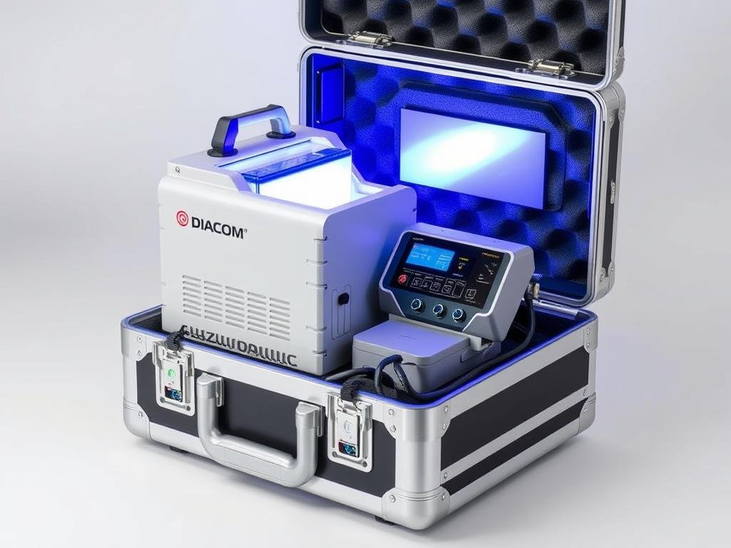 Generator Diacom Plazmotronic w walizce transportowej z lampą plazmową