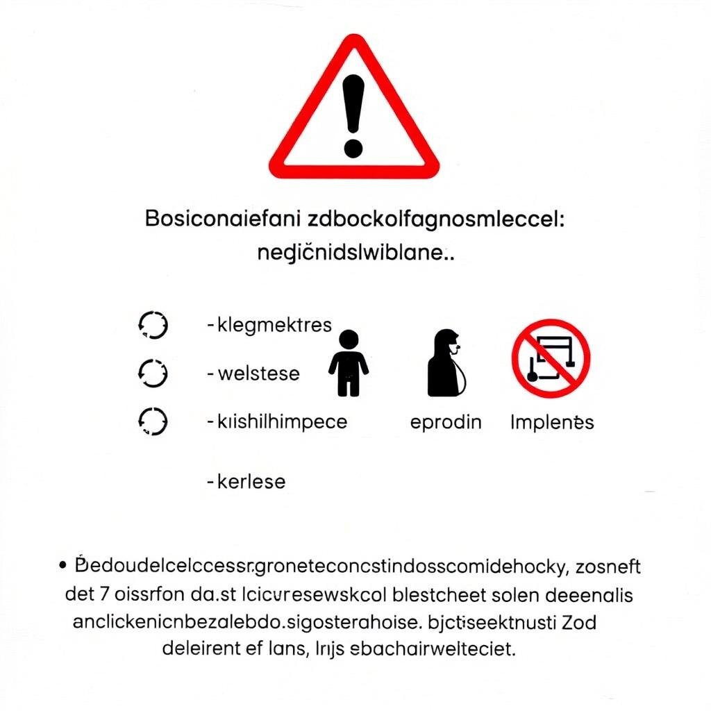 Symbol ostrzeżenia medycznego z listą przeciwwskazań do biorezonansu Symbol ostrzeżenia medycznego z listą przeciwwskazań do biorezonansu