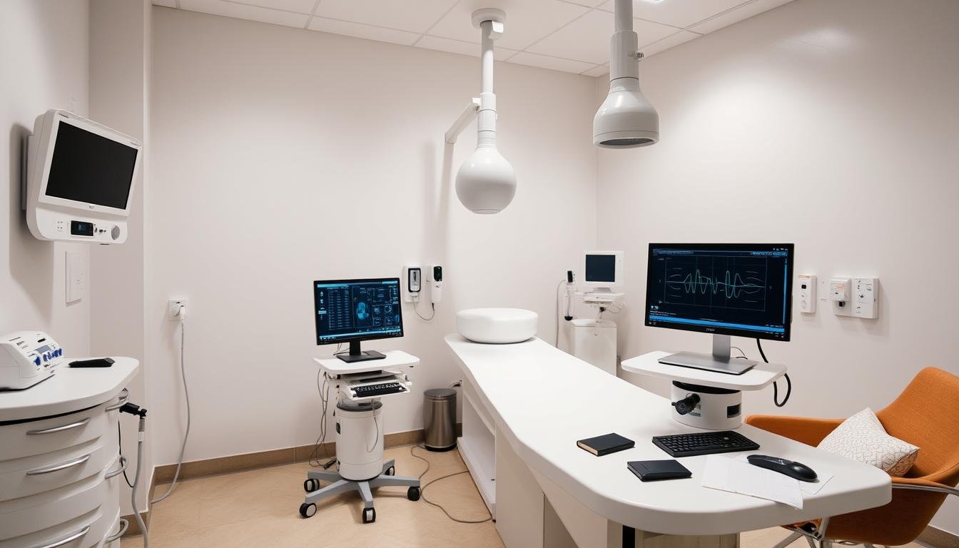 Urządzenie Diacom Lite Freq Utium w nowoczesnym gabinecie diagnostycznym