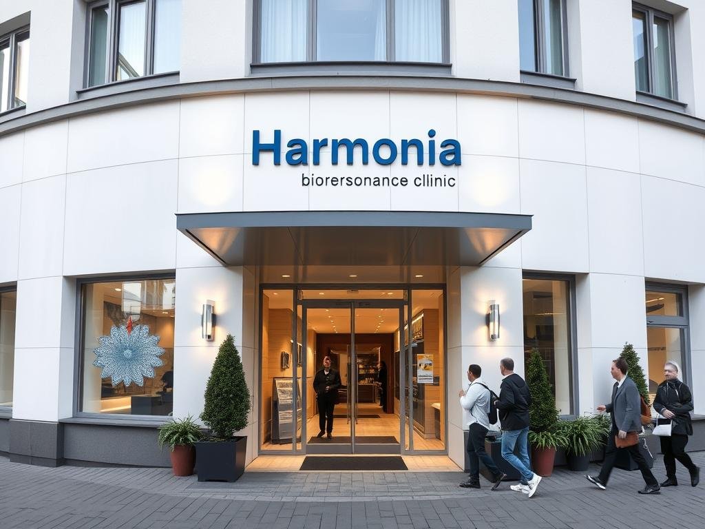 Klinika biorezonansu Harmonia w Warszawie - wejście do budynku Klinika biorezonansu Harmonia w Warszawie - wejście do budynku