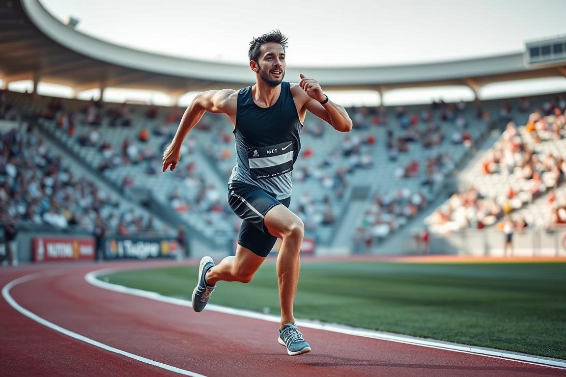 Sportowiec podczas treningu po terapii Biorezonansem