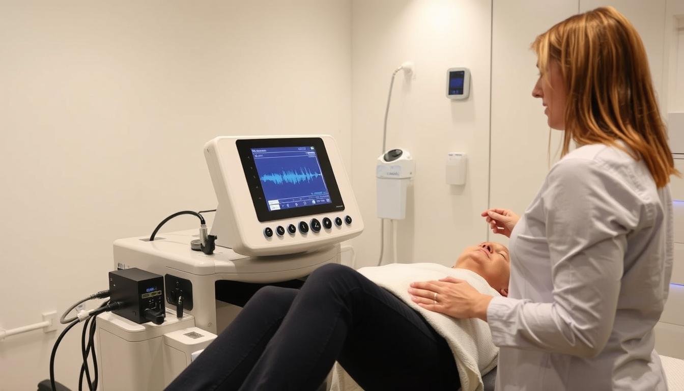 Biorezonans Łódź - Kompleksowy Przewodnik po Terapii Biorezonansowej 1 Urządzenie do biorezonansu w gabinecie w Łodzi podczas diagnostyki pacjenta