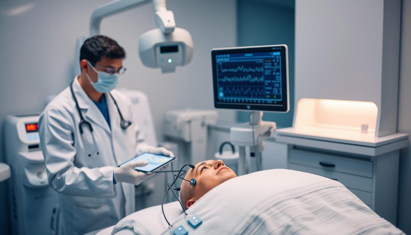 Biorezonans a częstotliwości elektromagnetyczne – Jak to działa? 1 Urządzenie do terapii Biorezonans z elektrodami podłączonymi do pacjenta