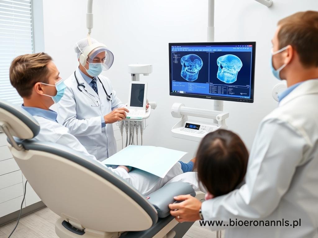 Dentysta wykorzystujący Biorezonans NLS w gabinecie Dentysta wykorzystujący Biorezonans NLS w gabinecie