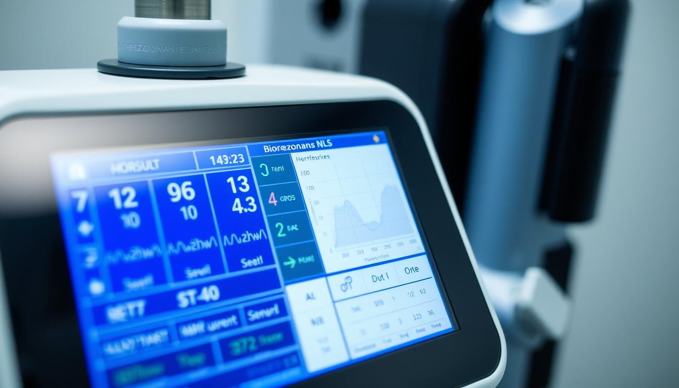 Nowoczesne urządzenie do Biorezonansu NLS z wyświetlaczem pokazującym analizę hormonalną Nowoczesne urządzenie do Biorezonansu NLS z wyświetlaczem pokazującym analizę hormonalną