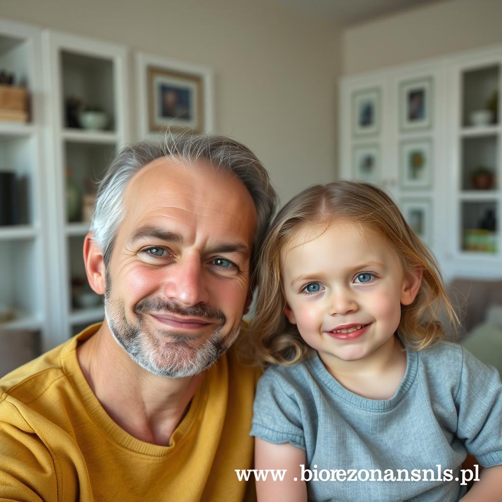 Ojciec z córką po diagnostyce Biorezonans NLS Ojciec z córką po diagnostyce Biorezonans NLS
