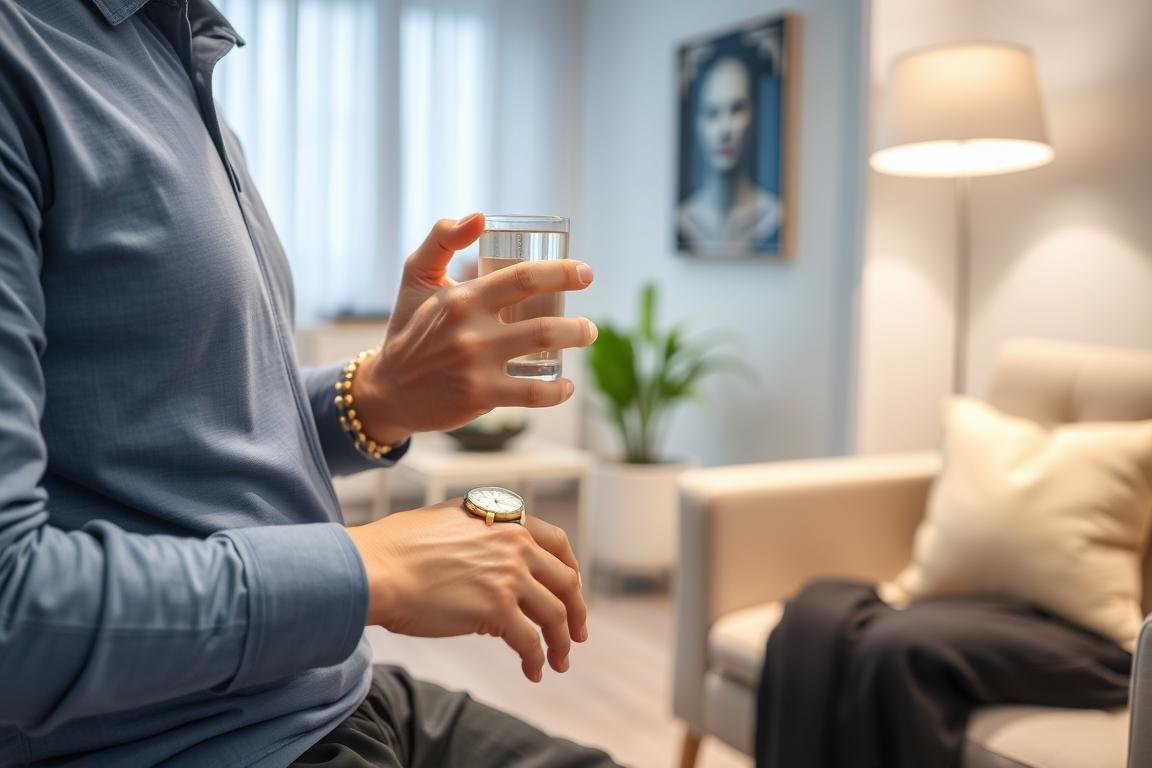 Pacjent przygotowujący się do badania Biorezonans NLS Pacjent przygotowujący się do badania Biorezonans NLS