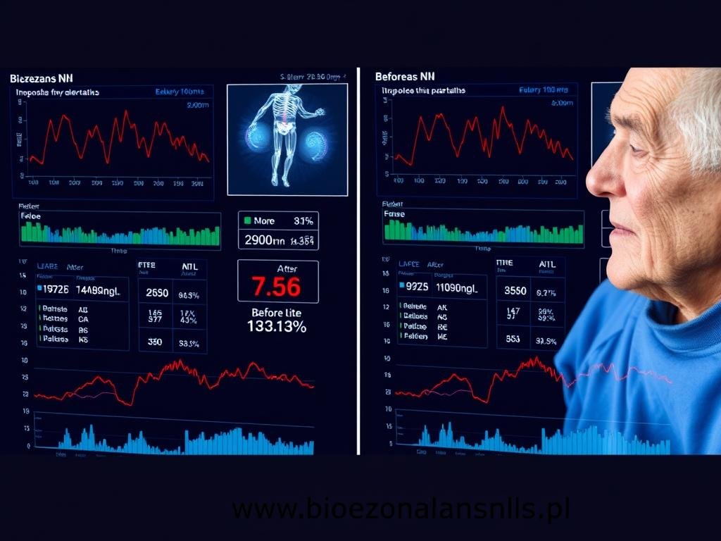 Porównanie wyników badań Biorezonans NLS u seniora w różnych okresach czasu Porównanie wyników badań Biorezonans NLS u seniora w różnych okresach czasu