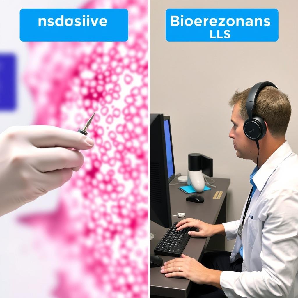 Procedura biopsji w porównaniu z badaniem Biorezonansem NLS Procedura biopsji w porównaniu z badaniem Biorezonansem NLS