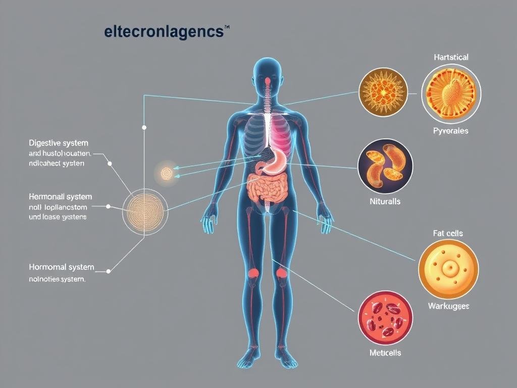 Schemat działania Biorezonansu NLS na metabolizm człowieka Schemat działania Biorezonansu NLS na metabolizm człowieka