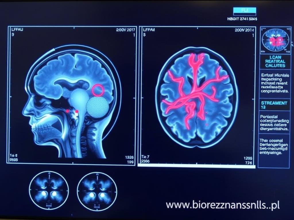 Wyniki badania Biorezonans NLS pokazujące zaburzenia krążenia mózgowego u pacjentki geriatrycznej Wyniki badania Biorezonans NLS pokazujące zaburzenia krążenia mózgowego u pacjentki geriatrycznej