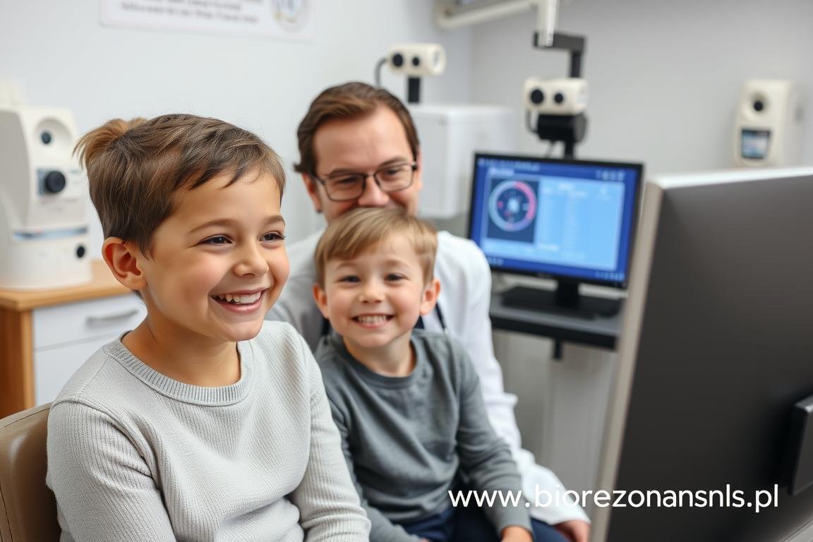 Zadowolone dziecko po badaniu Biorezonans NLS Zadowolone dziecko po badaniu Biorezonans NLS