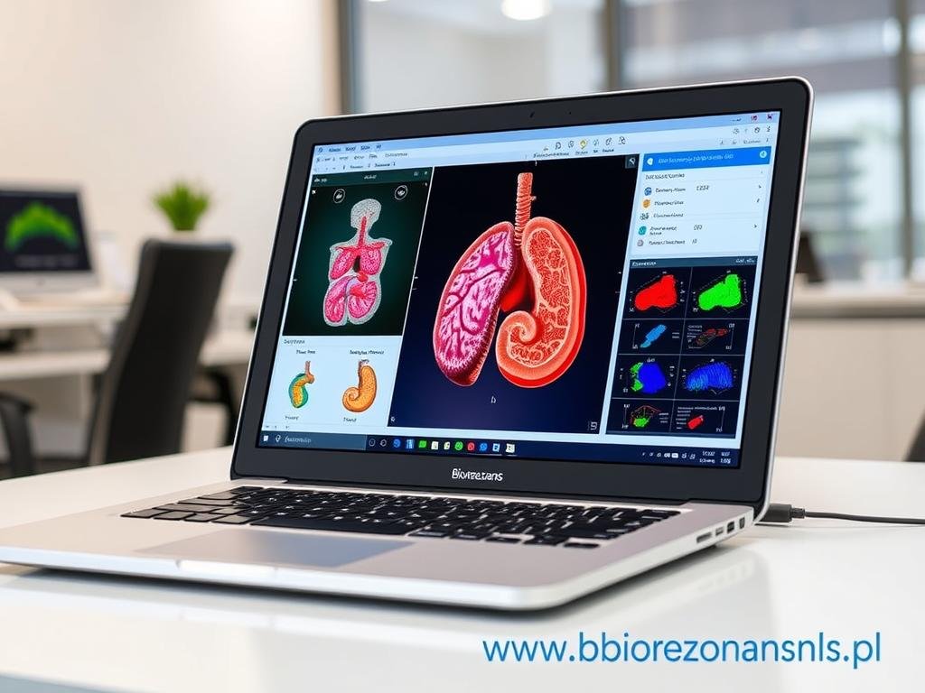 Komputer z uruchomionym oprogramowaniem do urządzenia Biorezonans NLS Komputer z uruchomionym oprogramowaniem do urządzenia Biorezonans NLS