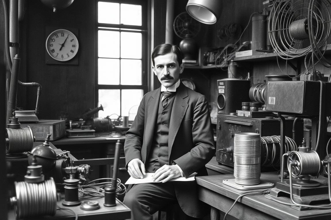 Nikola Tesla, uno de los pioneros que sentó las bases para el desarrollo del sistema Metatron