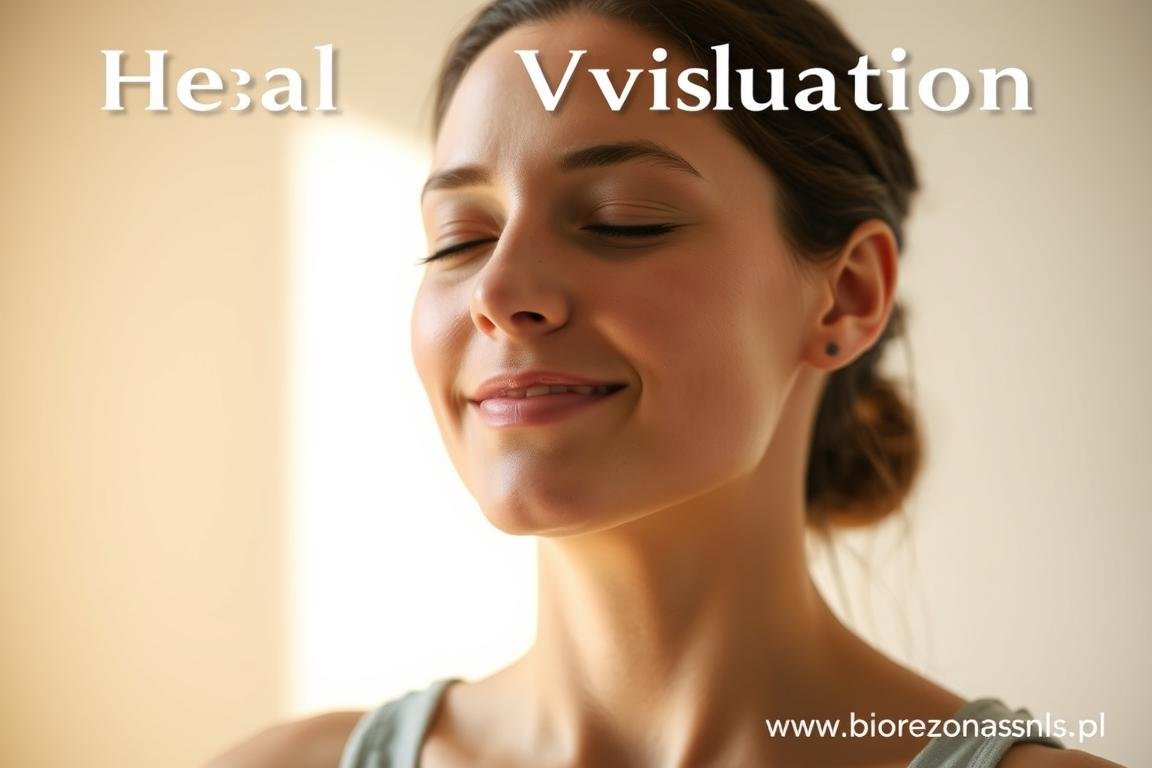 Osoba praktykująca wizualizację uzdrawiającą Osoba praktykująca wizualizację uzdrawiającą