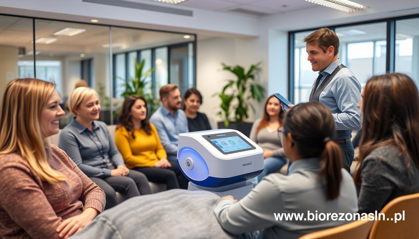 Sesja grupowa z wykorzystaniem Biorezonans NLS w korporacji Sesja grupowa z wykorzystaniem Biorezonans NLS w korporacji