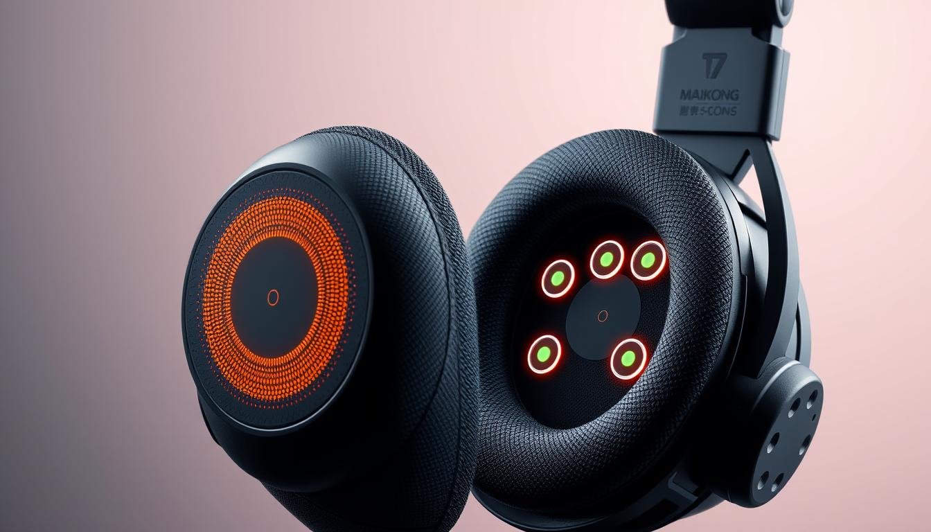 Słuchawki do biorezonans NLS MAIKONG z widocznymi 8 czujnikami bioinduktorowymi Słuchawki do biorezonans NLS MAIKONG z widocznymi 8 czujnikami bioinduktorowymi