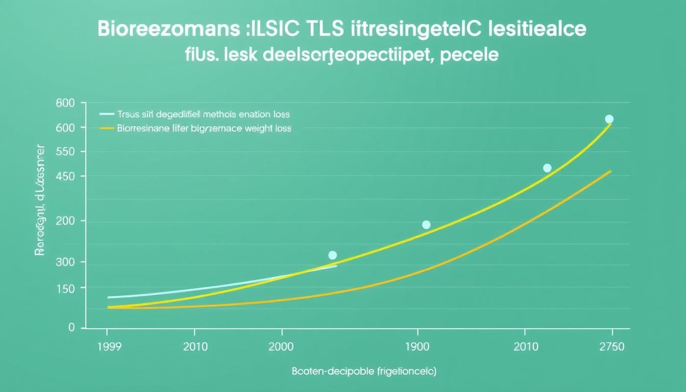 Wykres przedstawiający efektywność Biorezonans NLS w procesie odchudzania Wykres przedstawiający efektywność Biorezonans NLS w procesie odchudzania