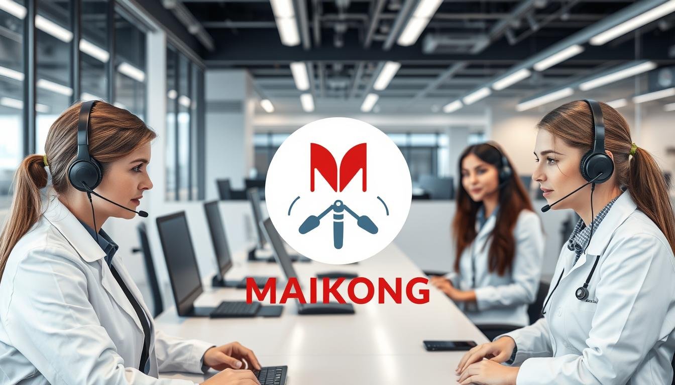 Logo firmy MAIKONG z profesjonalnym zespołem wsparcia technicznego