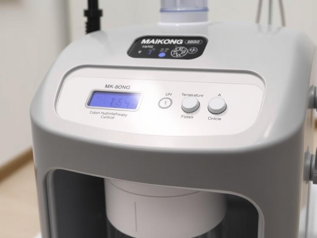 Máquina para hidroterapia de colon MAIKONG MK-880 con todas sus características visibles