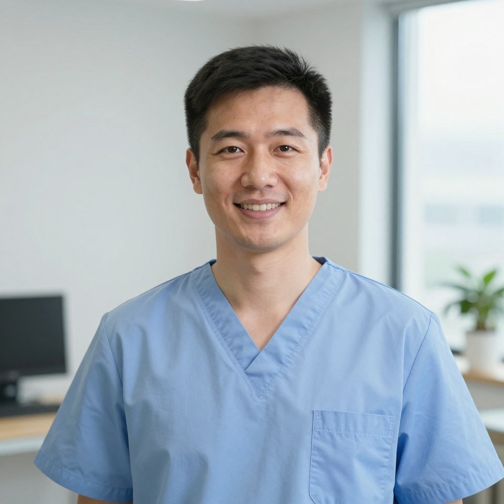 Mgr Tomasz Nowak, fizjoterapeuta z Krotoszyna wykorzystujący biorezonans MAIKONG