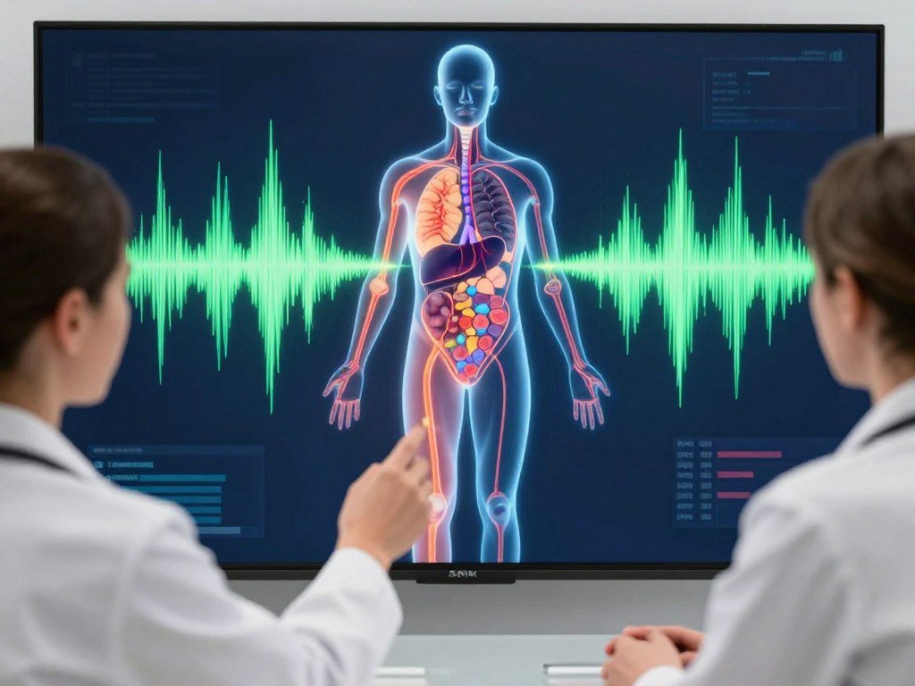 Zasada działania biorezonansu NLS - wizualizacja skanowania organizmu