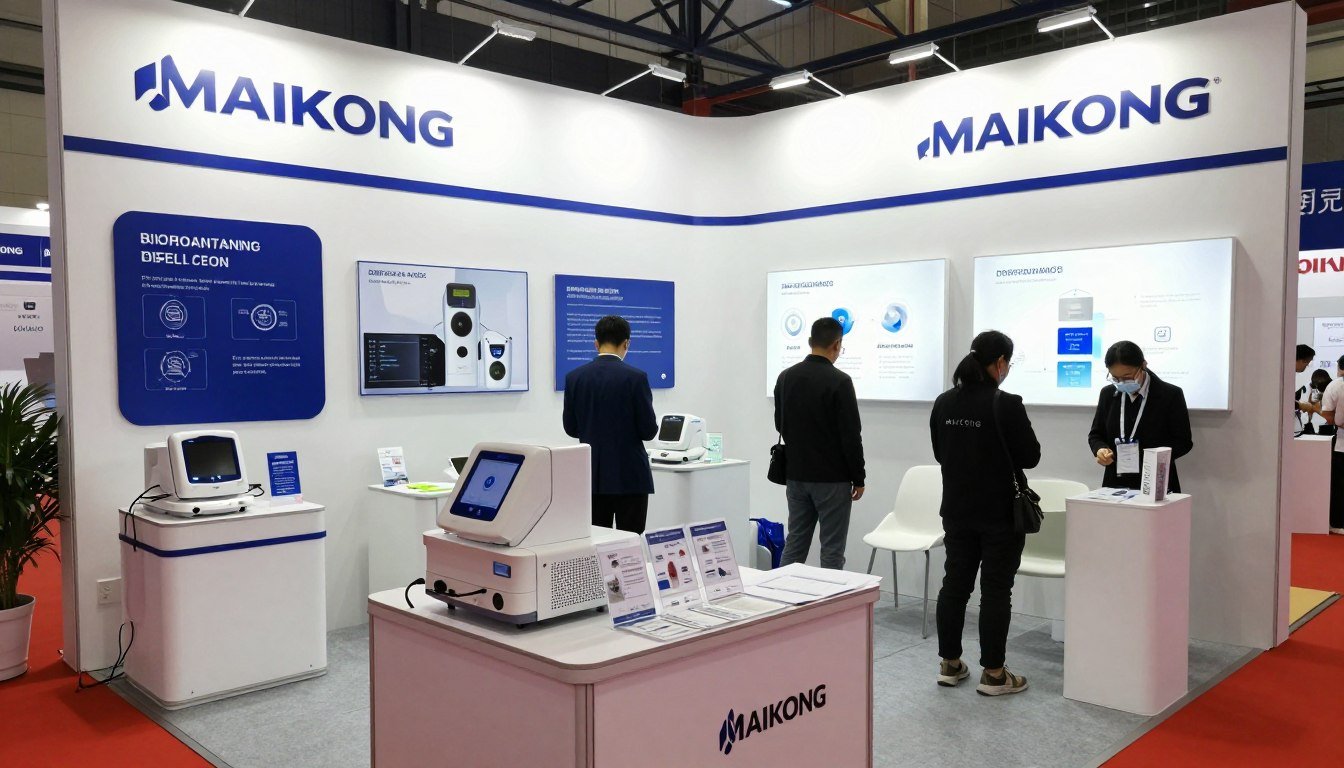 Prezentacja produktów biorezonans racula MAIKONG na targach medycznych