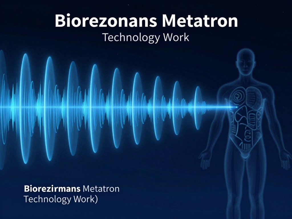 Schemat działania technologii Biorezonans Metatron pokazujący interakcję z organizmem