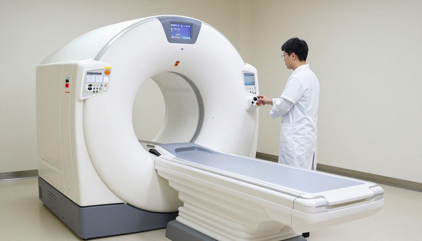 Urządzenie rezonans magnetyczny MRI w szpitalu